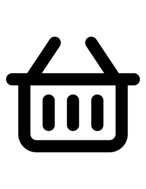 Alışveriş arabası vektör simgesi