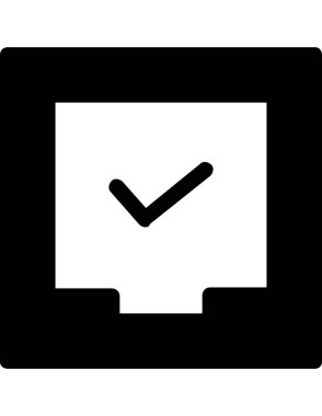 dosya belgesi düz simge vektör çizimi