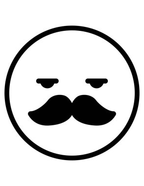 emoji düz ikon vektör çizimi