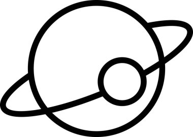 evren simgesi vektör illüstrasyonu