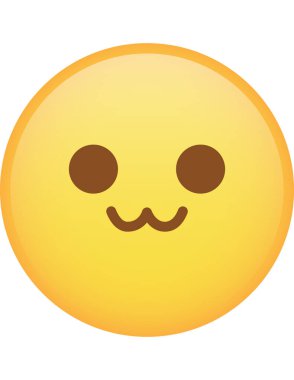 emoji düz ikon vektör çizimi