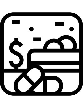 tıbbi ağ simgesi vektör illüstrasyonu