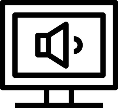 Düz ekran vektör resimlemesini izle