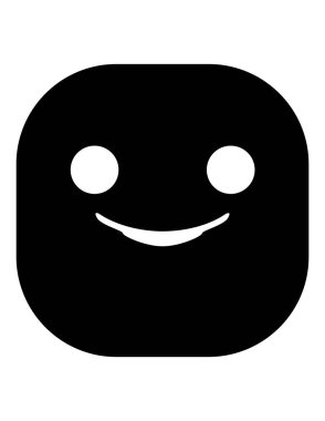 emoji düz ikon vektör çizimi