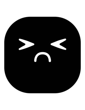 emoji düz ikon vektör çizimi