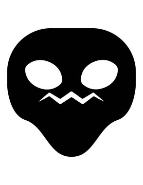 Uzaylı simgesi vektör illüstrasyonu