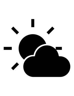 hava durumu web simgesi vektör illüstrasyonu