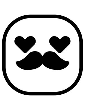 emoji düz ikon vektör çizimi