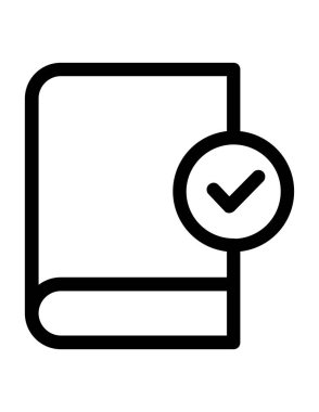 kitap simgesi vektör illüstrasyonu