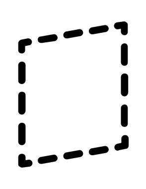 Bir harfin siyah beyaz vektörü