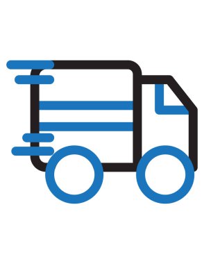 çevrimiçi alışveriş düz simgesi vektör illüstrasyonu