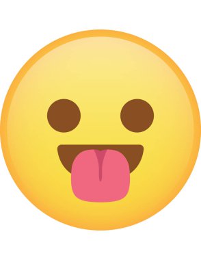emoji düz ikon vektör çizimi