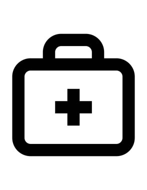 çanta düz ikon vektör illüstrasyonu