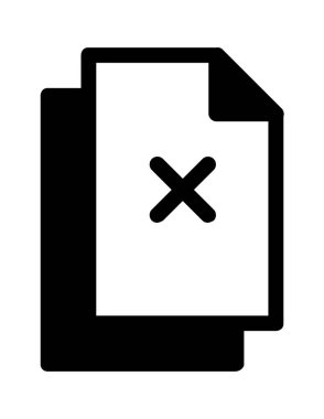 dosya belgesi düz simge vektör çizimi