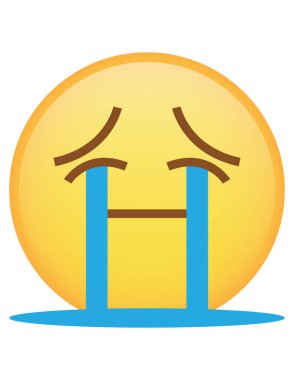emoji düz ikon vektör çizimi
