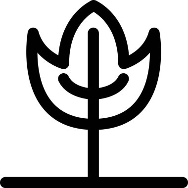 ağaç simgesi vektör illüstrasyonu