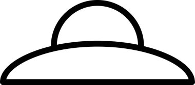 UFO simgesi vektör illüstrasyonu