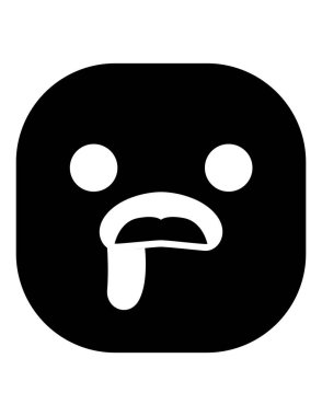 emoji düz ikon vektör çizimi