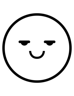 emoji düz ikon vektör çizimi