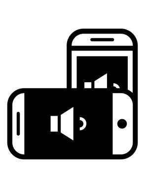 iki akıllı telefon simgesi vektör illüstrasyonu