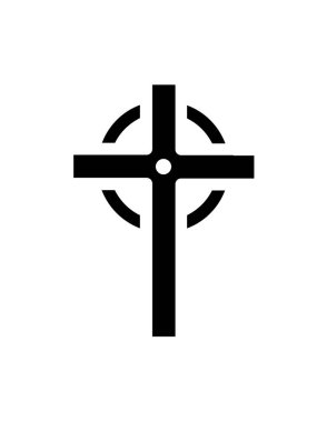 Paskalya yassı ikon vektör çizimi