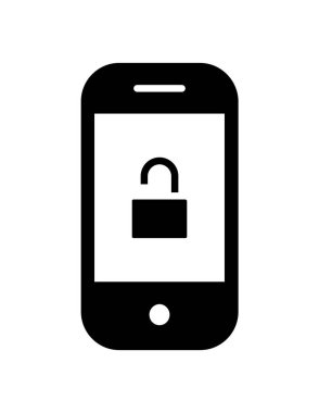 akıllı telefon simgesi vektör illüstrasyonu