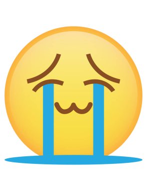 emoji düz ikon vektör çizimi