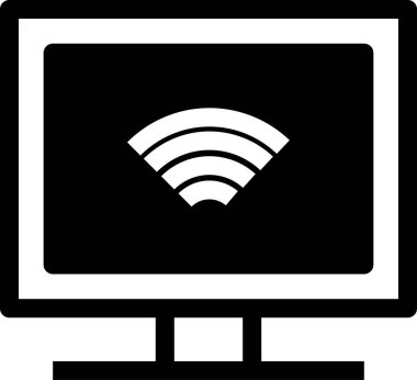 Düz ekran vektör resimlemesini izle