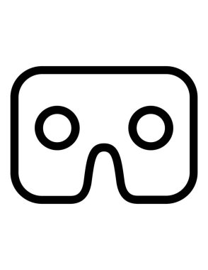 göz maskesi vektör simgesi