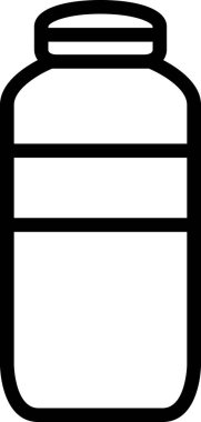 şişe simgesi vektör illüstrasyonu