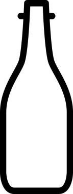 şişe simgesi vektör illüstrasyonu
