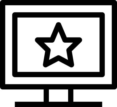 Düz ekran vektör resimlemesini izle