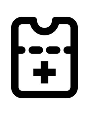 tıbbi ağ simgesi vektör illüstrasyonu