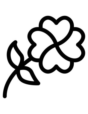 Bir çiçeğin vektör illüstrasyonu