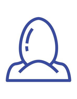 Paskalya yassı ikon vektör çizimi