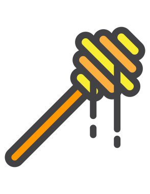 Bir çizgi film mutfak ikonunun vektör çizimi