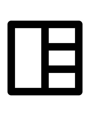 ofis ve sağlık çizgisi vektör simgesi.