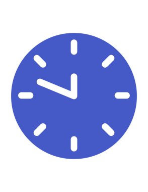 Saat simgesi vektör illüstrasyonu