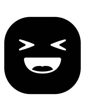 emoji düz ikon vektör çizimi