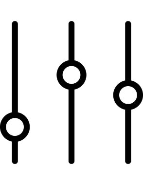 Mutfak aletleri satır vektör simgesi.