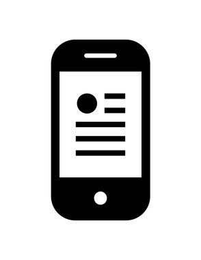 akıllı telefon simgesi vektör illüstrasyonu