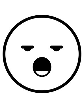 emoji düz ikon vektör çizimi