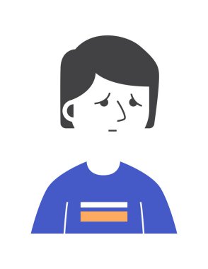 Man avatar simgesi vektör illüstrasyonu