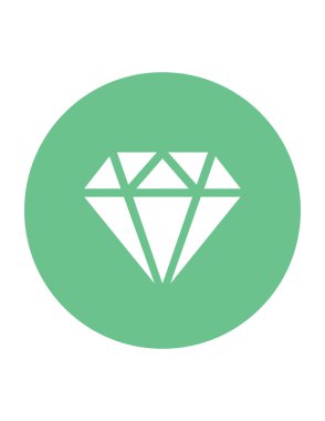 Elmas vekotr illüstrasyon, mücevher kavramı 