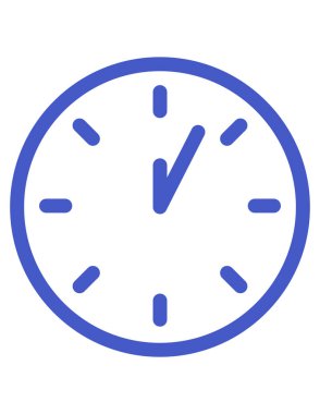 Saat simgesi vektör illüstrasyonu