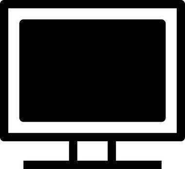 Düz ekran vektör resimlemesini izle