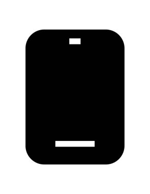 Cep telefonu simgesi, vektör illüstrasyonu