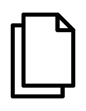 dosya belgesi düz simge vektör çizimi