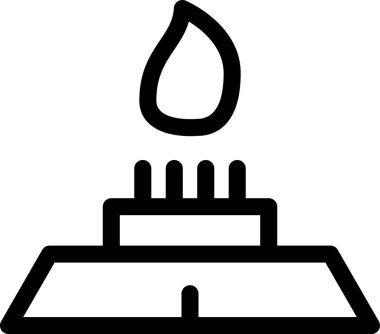 restoran ve mobilya hattı vektör simgesi.