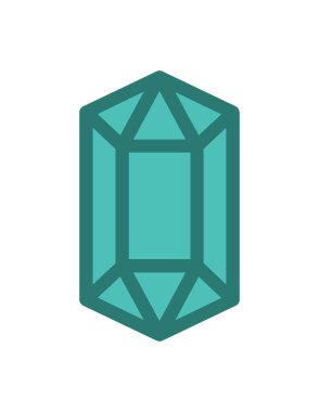 Beyaz arkaplanda vektör, küp simgesi